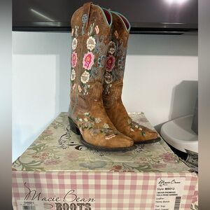 Macie Bean Floral Embroidered Boots